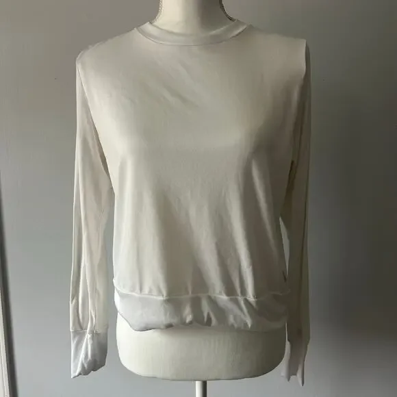 Vuori White Cloud Crewneck Sweatshirt Comfy Soft Loungewear Size Small - Picture 3 of 5